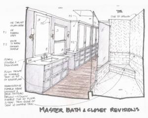 Bathroom Renovation Sketch